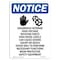 Signmission Safety Sign, OSHA Notice, 24" Height, Hazardous Interior Sign With Symbol, Portrait OS-NS-D-1824-V-13319 - alternate 1